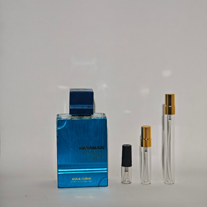 Al Haramain Amber Oud Aqua Dubai Extrait de Parfum | Decant 2 ml, 5 ml y 10 ml