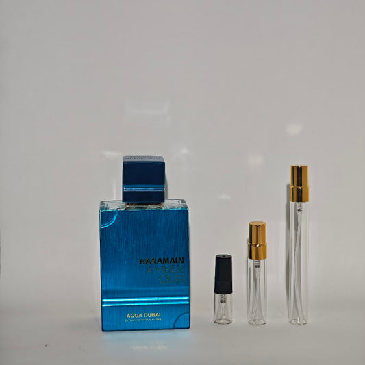 Al Haramain Amber Oud Aqua Dubai Extrait de Parfum | Decant 2 ml, 5 ml y 10 ml