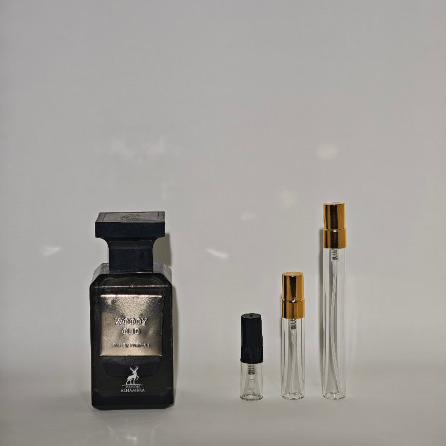 Maison Alhambra Woody Oud Eau de Parfum | Decant 2 ml, 5 ml y 10 ml